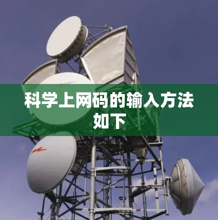 科学上网码的输入方法如下