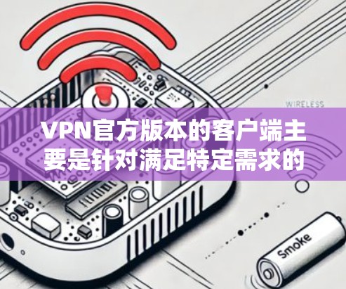 VPN官方版本的客户端主要是针对满足特定需求的用户设计的，每个版本都有其独特的功能和特点。以下是几种常见的VPN官方客户端及其特点