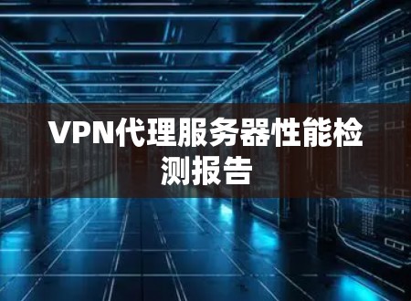 VPN代理服务器性能检测报告