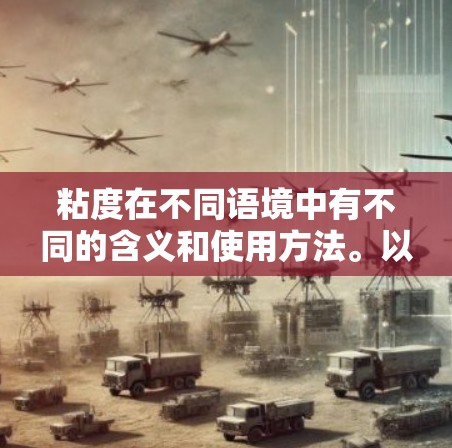 粘度在不同语境中有不同的含义和使用方法。以下是对粘度的详细总结