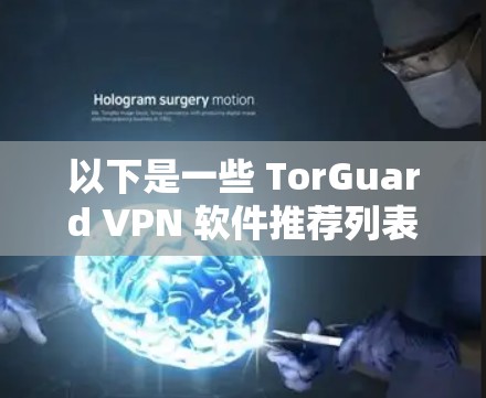 以下是一些 TorGuard VPN 软件推荐列表,供你参考 以下是一些 TorGuard VPN 软件推荐列表,供你参考
