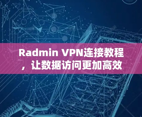 Radmin VPN连接教程,让数据访问更加高效 Radmin VPN连接教程,让数据访问更加高效